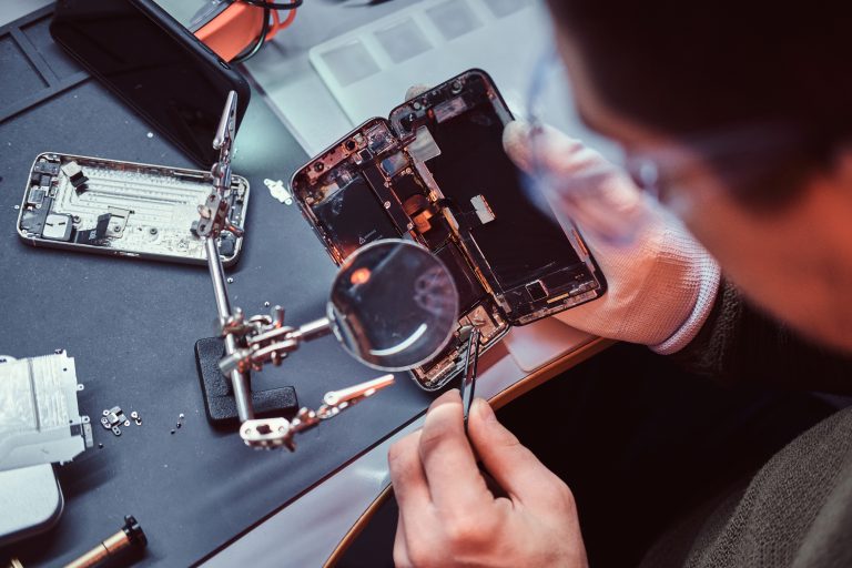 smartphone mojado reparar